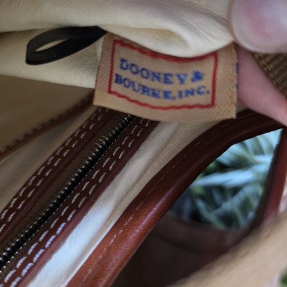 Dooney & Bourke Florintine Toscana Front Stitch Hobo In Ginger - Picture 9 of 11